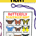 butterfly scavenger hunt printable