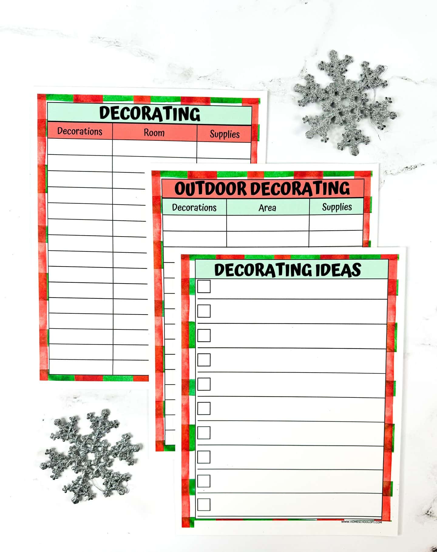 christmas decorating planner