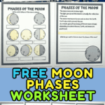 free moon phases worksheet 1