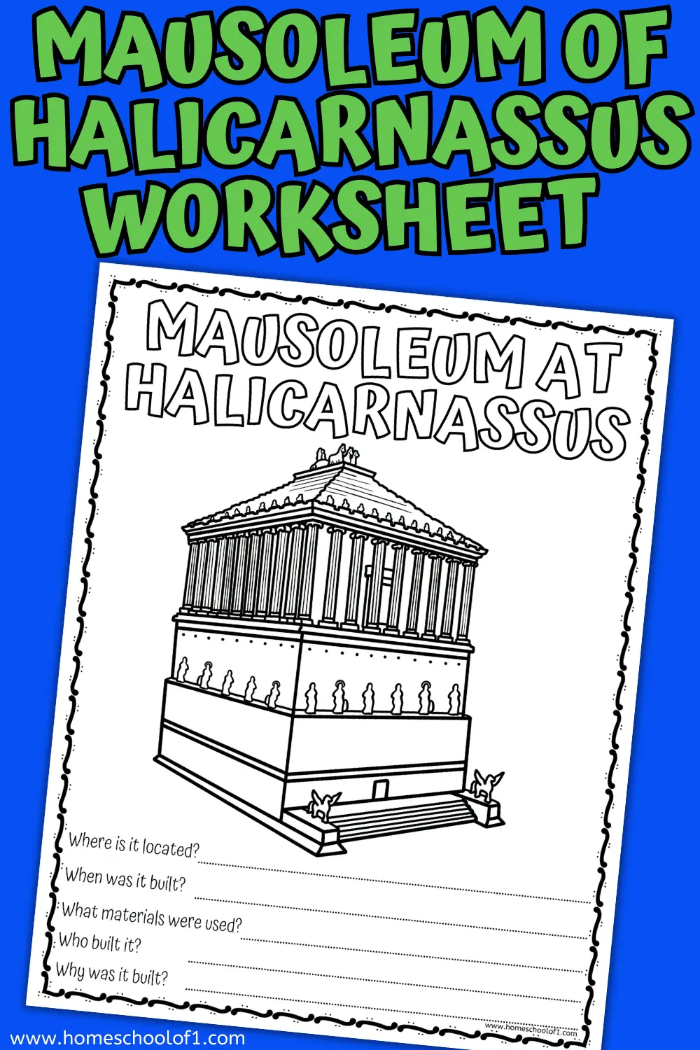 mausoleum at halicarnassus worksheet