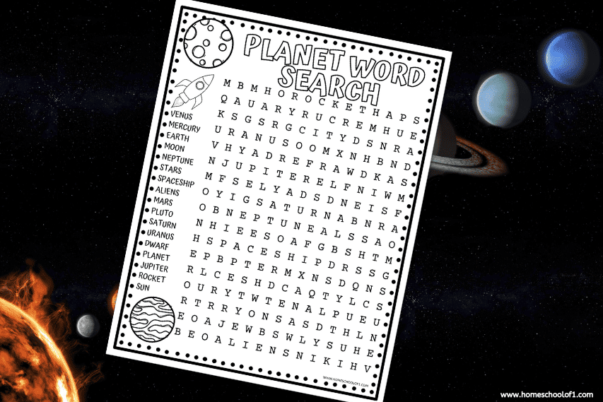planet word search