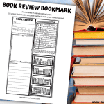 printable book review bookmark