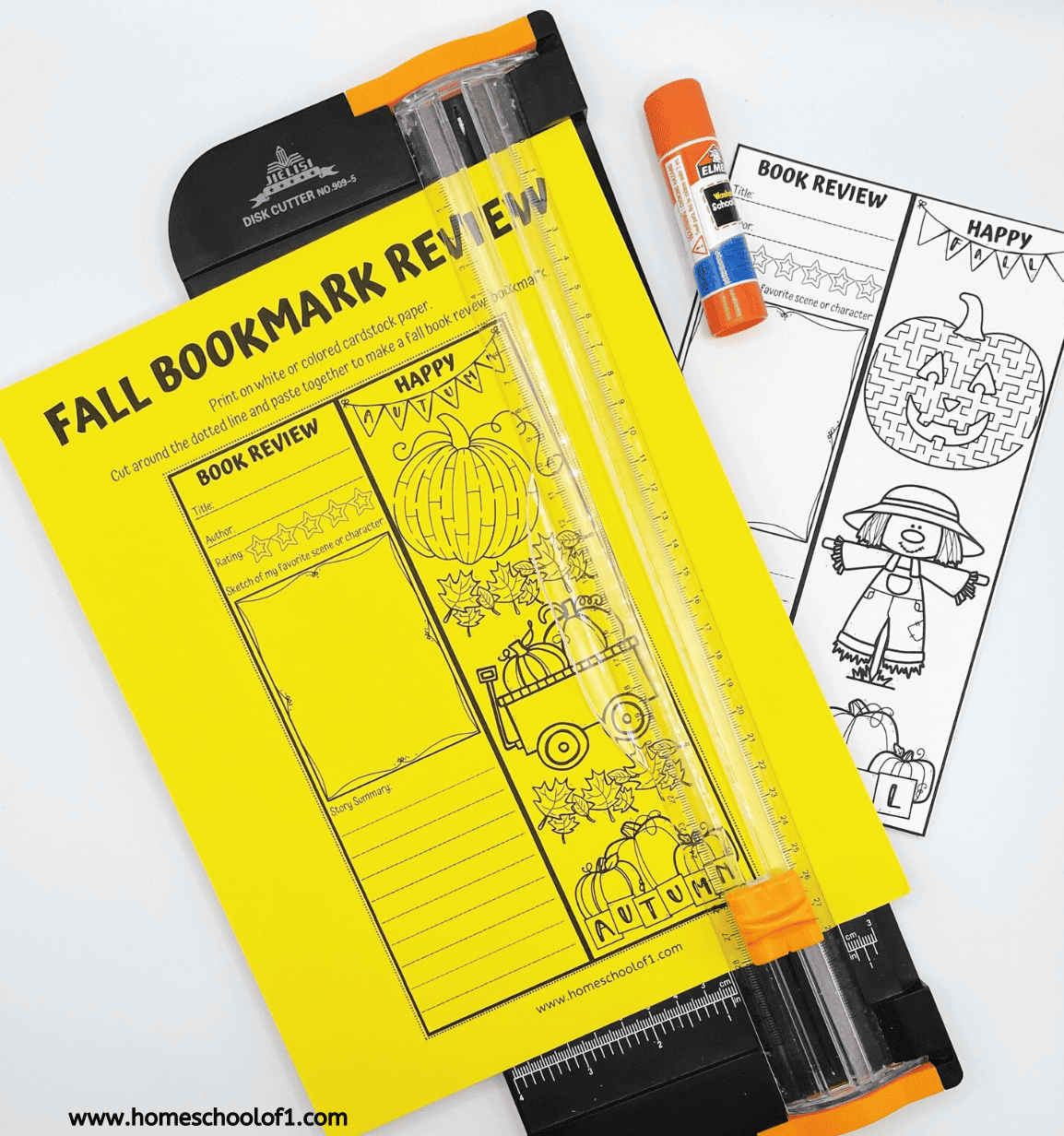 printable fall bookmarks
