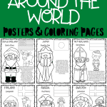 CHRISTMAS AROUND THE WORLD COLORING PAGES
