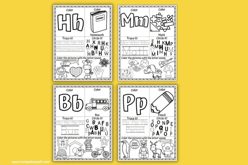 Free Back to School Alphabet Coloring Worksheets