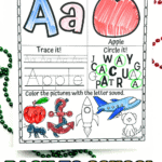 Back to school alphabet printables featuring tracing, coloring, and sound recognition for early learners.
