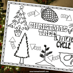 christmas tree life cycle coloring page