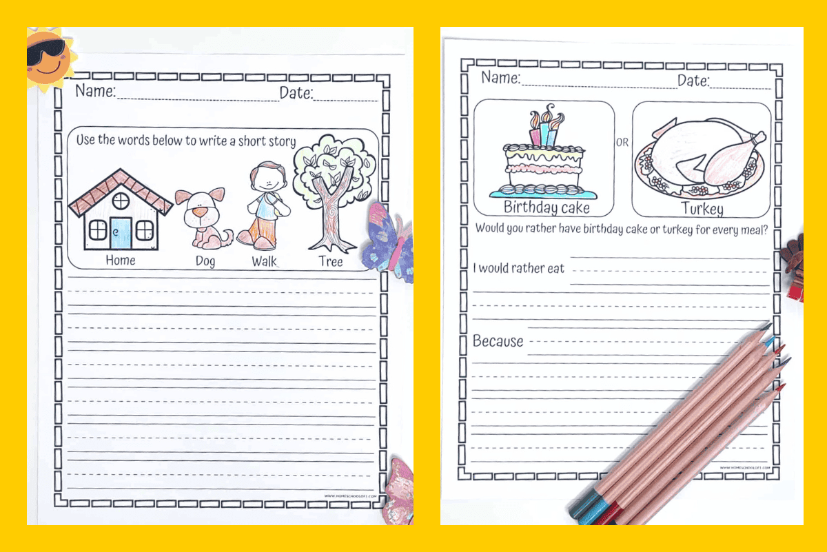 first grade printable writing paper