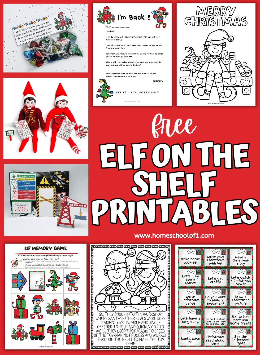 free elf on the shelf printables