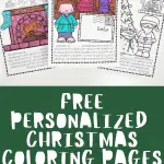 free personalized christmas coloring book