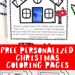 free personalized christmas coloring pages
