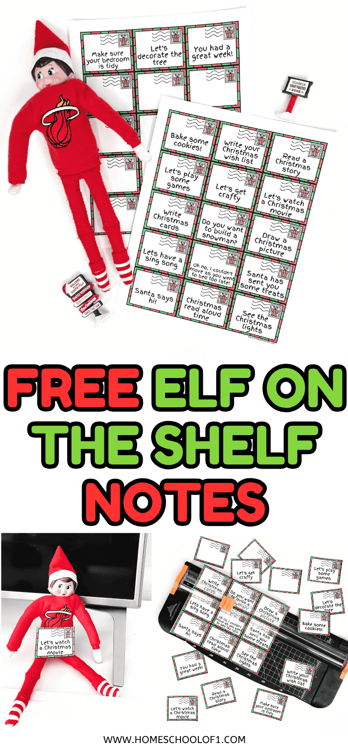 30 Free Printable Elf on the Shelf Notes