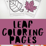 leaf coloring pages