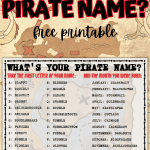 pirate name generator free printable