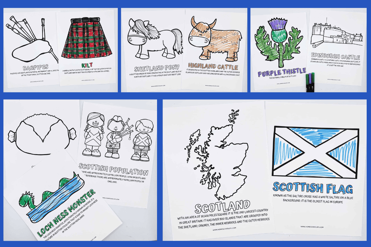 11 Free Scottish Coloring Pages for Kids