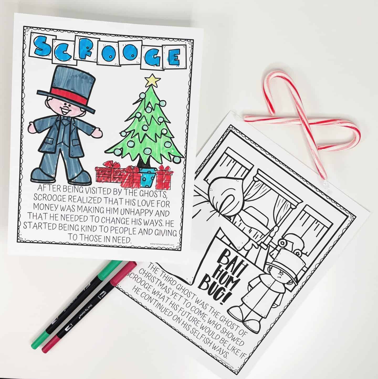 scrooge coloring sheets