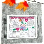 thanksgiving activity placemats