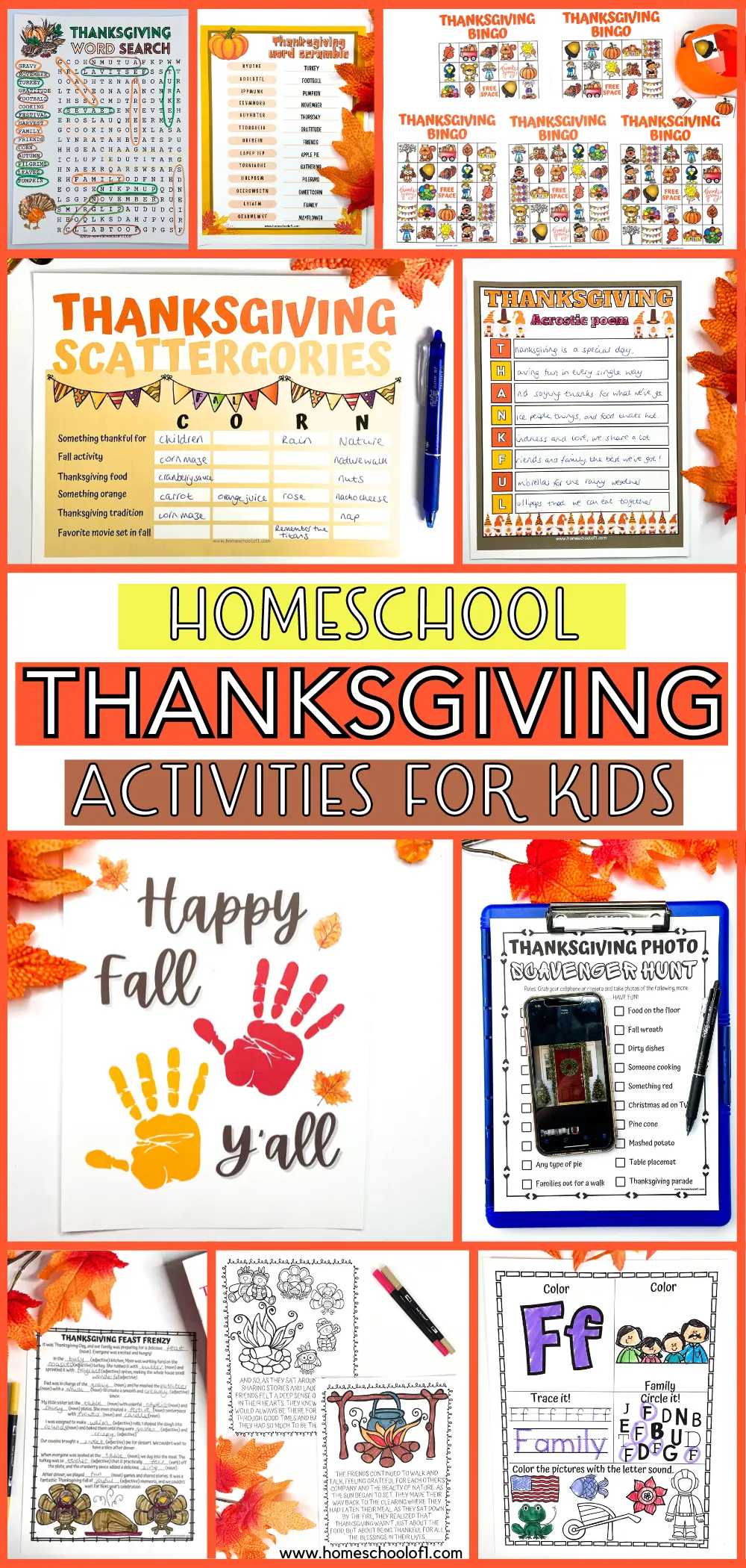 53 Best Thanksgiving Homeschool Activities