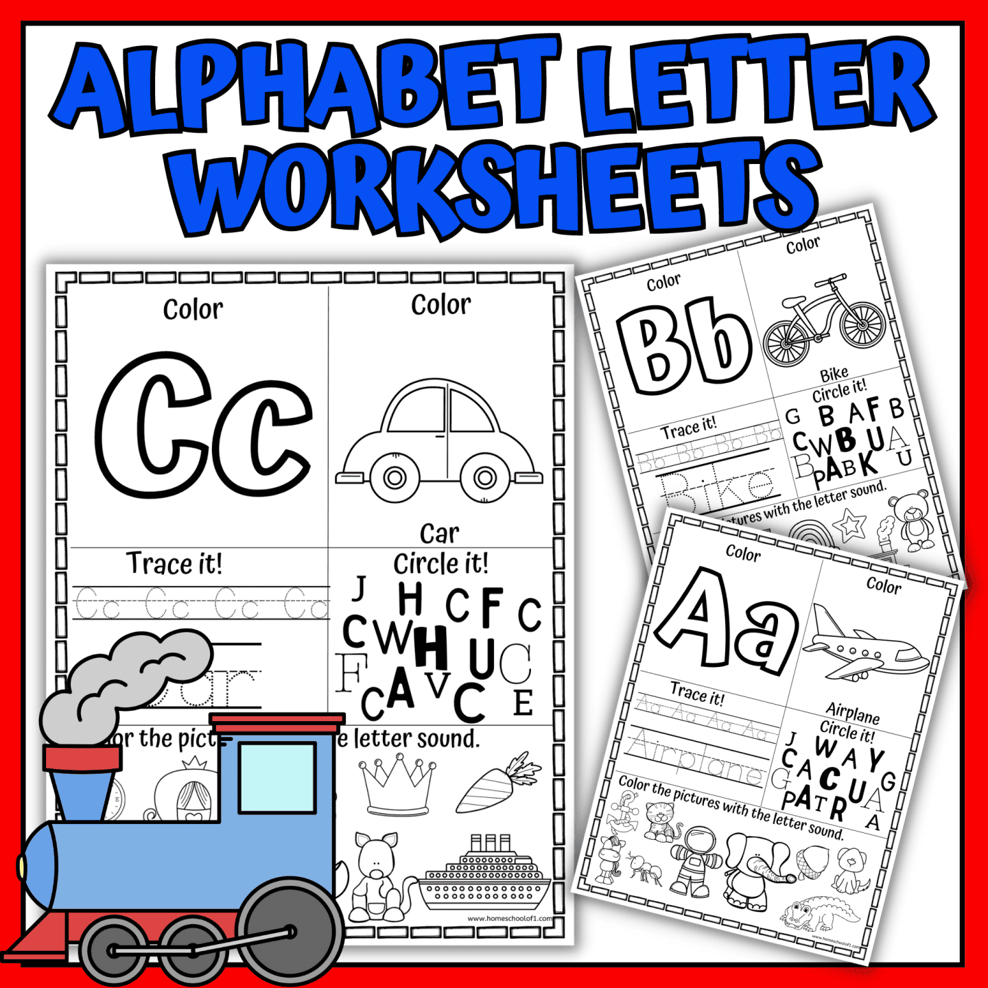 transport alphabet worksheets