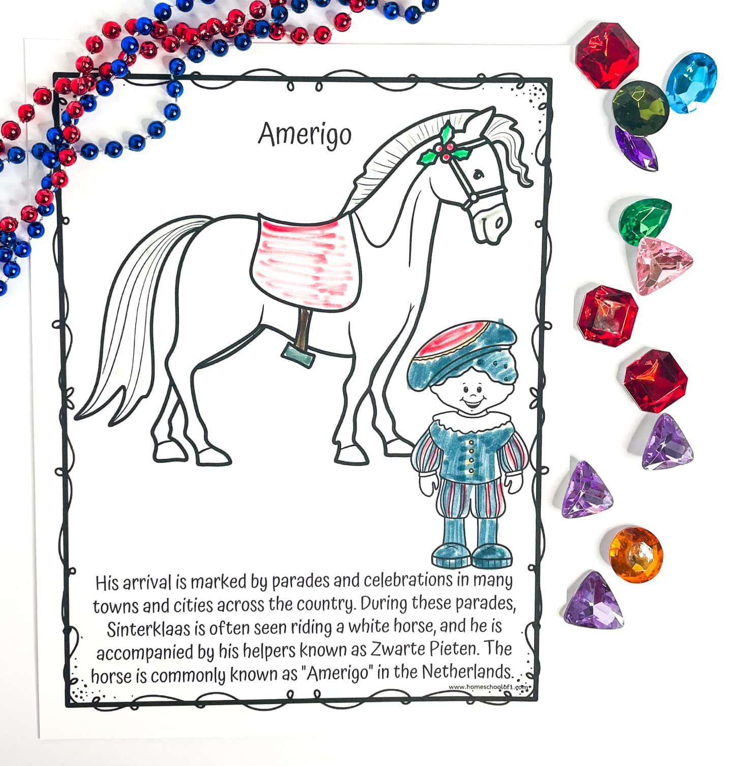 AMERIGO COLORING PAGE