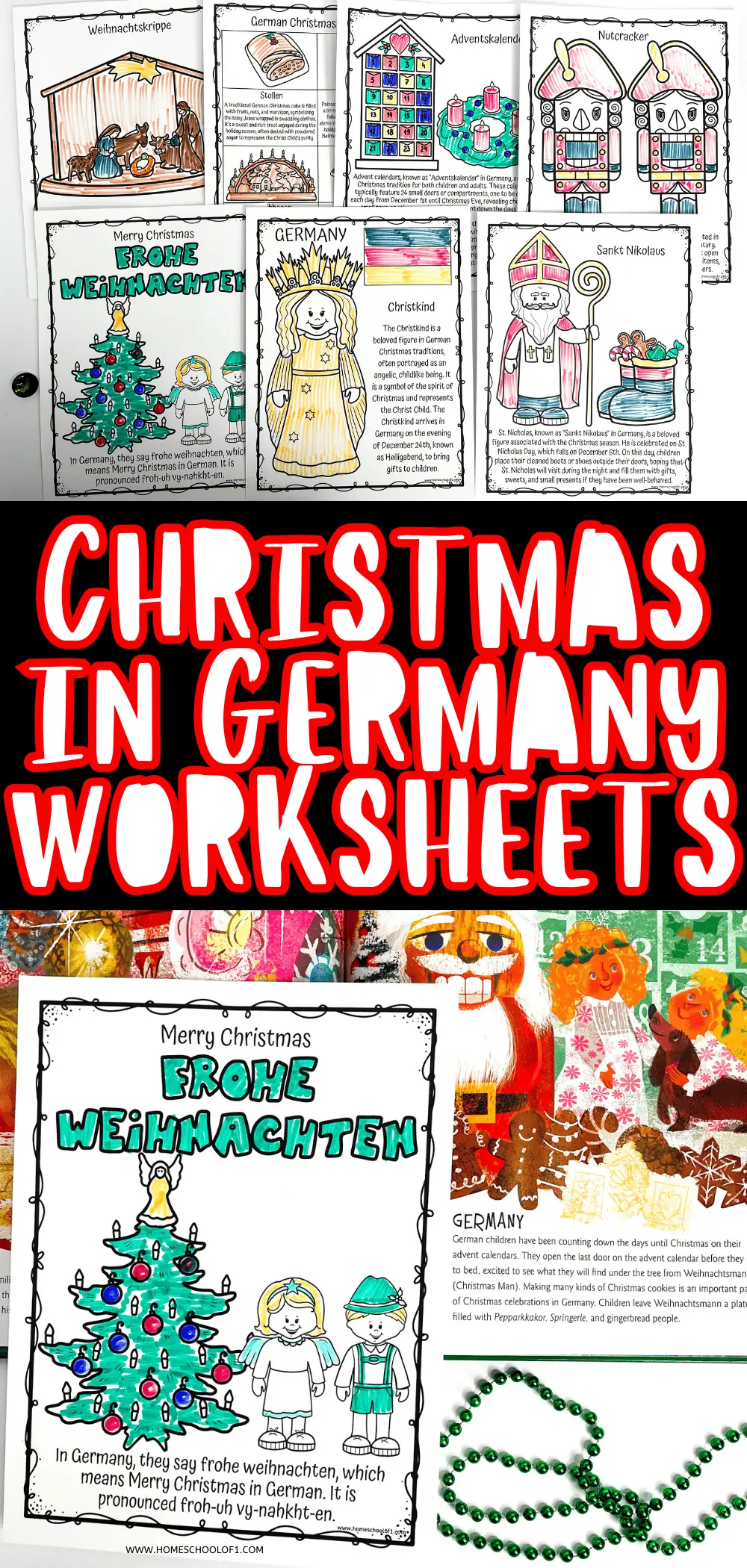CHRISTMAS IN GERMANY WORKSHEETS