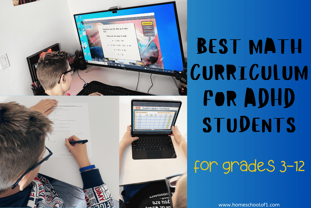 best homeschool math curriculum for adhd