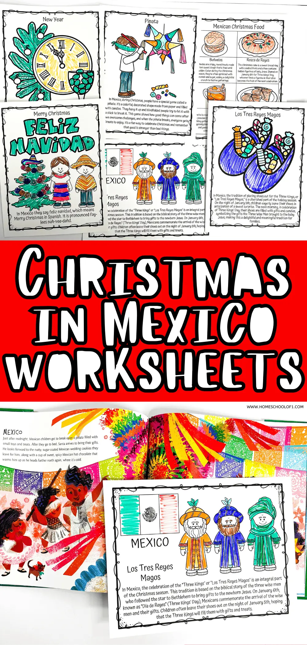 christmas in mexico worksheets