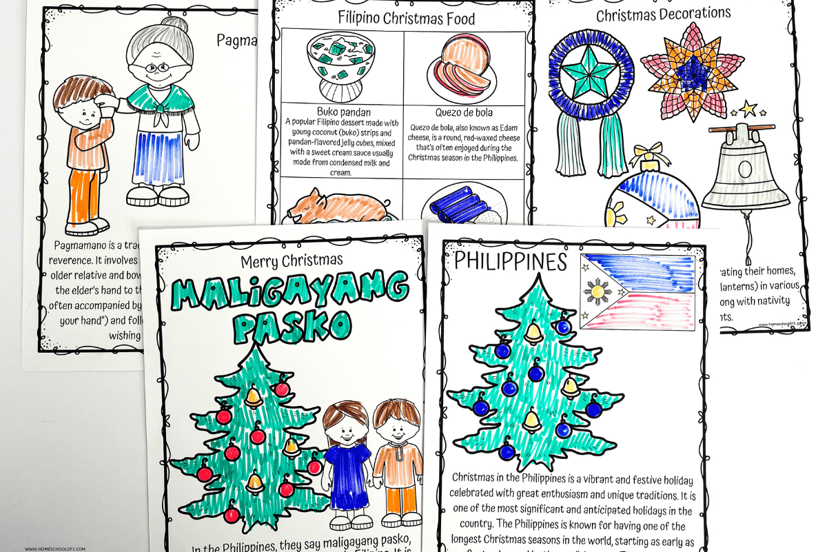 christmas in the philippines coloring pages