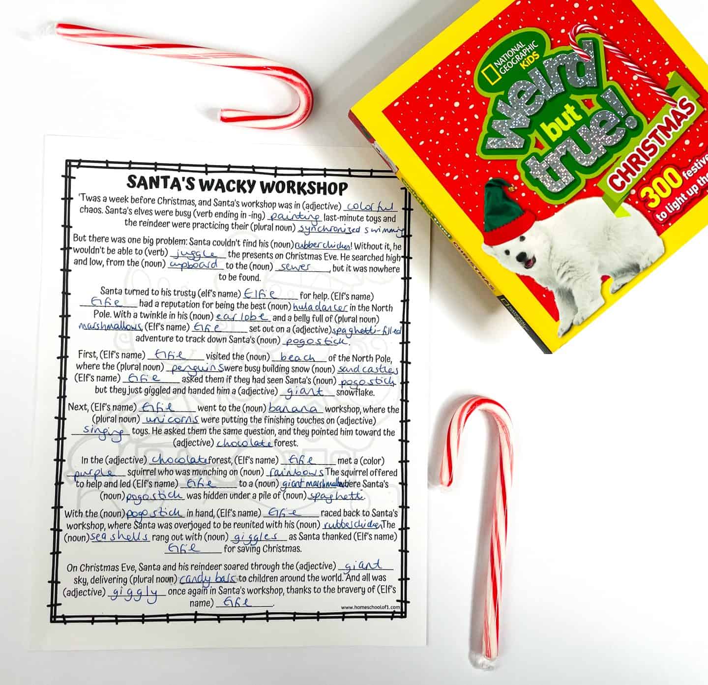 christmas mad libs printable