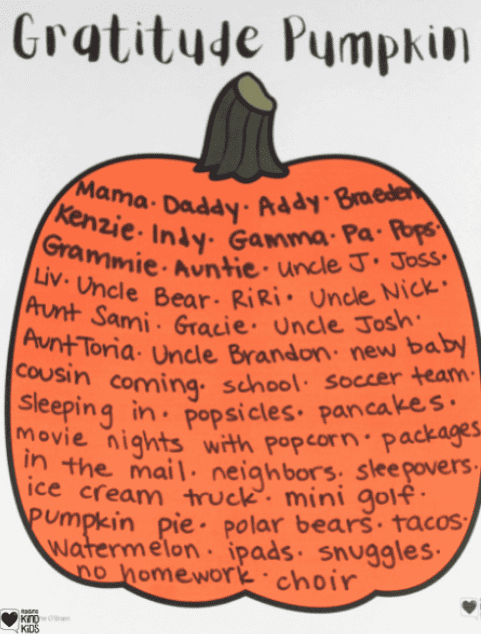 coffee and carpool gratitude pumpkin
