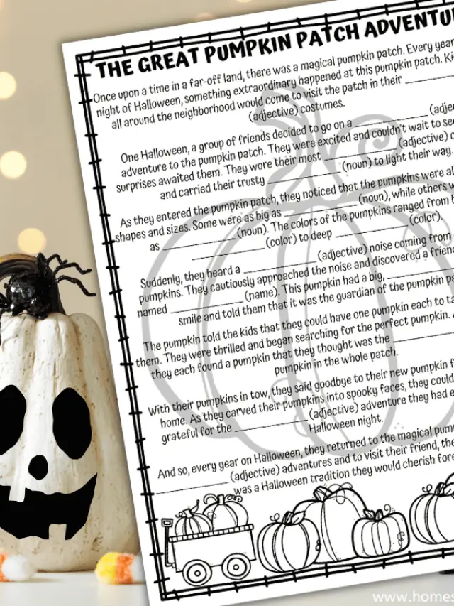 Pumpkin Mad Libs for Fall