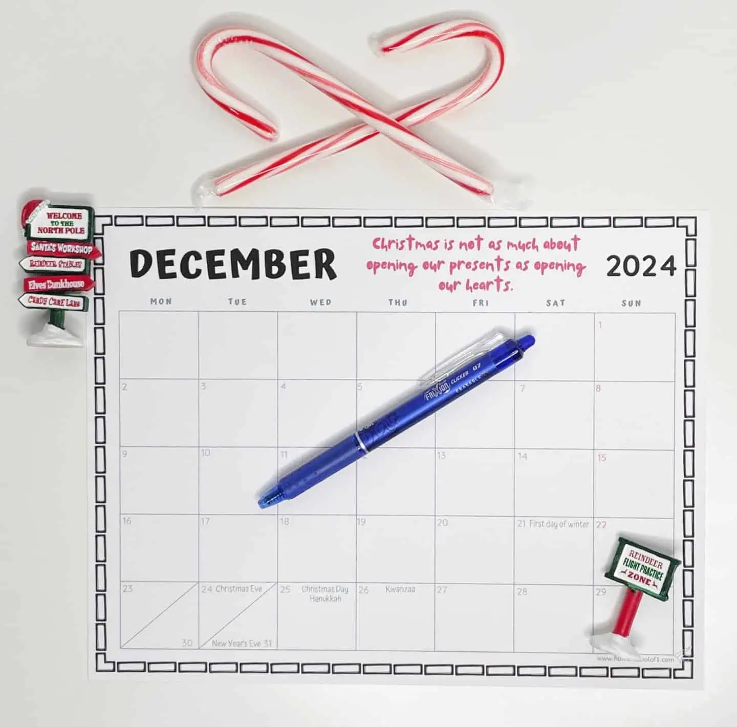 december 2024 printable calendar