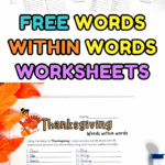 finding words within words worksheet