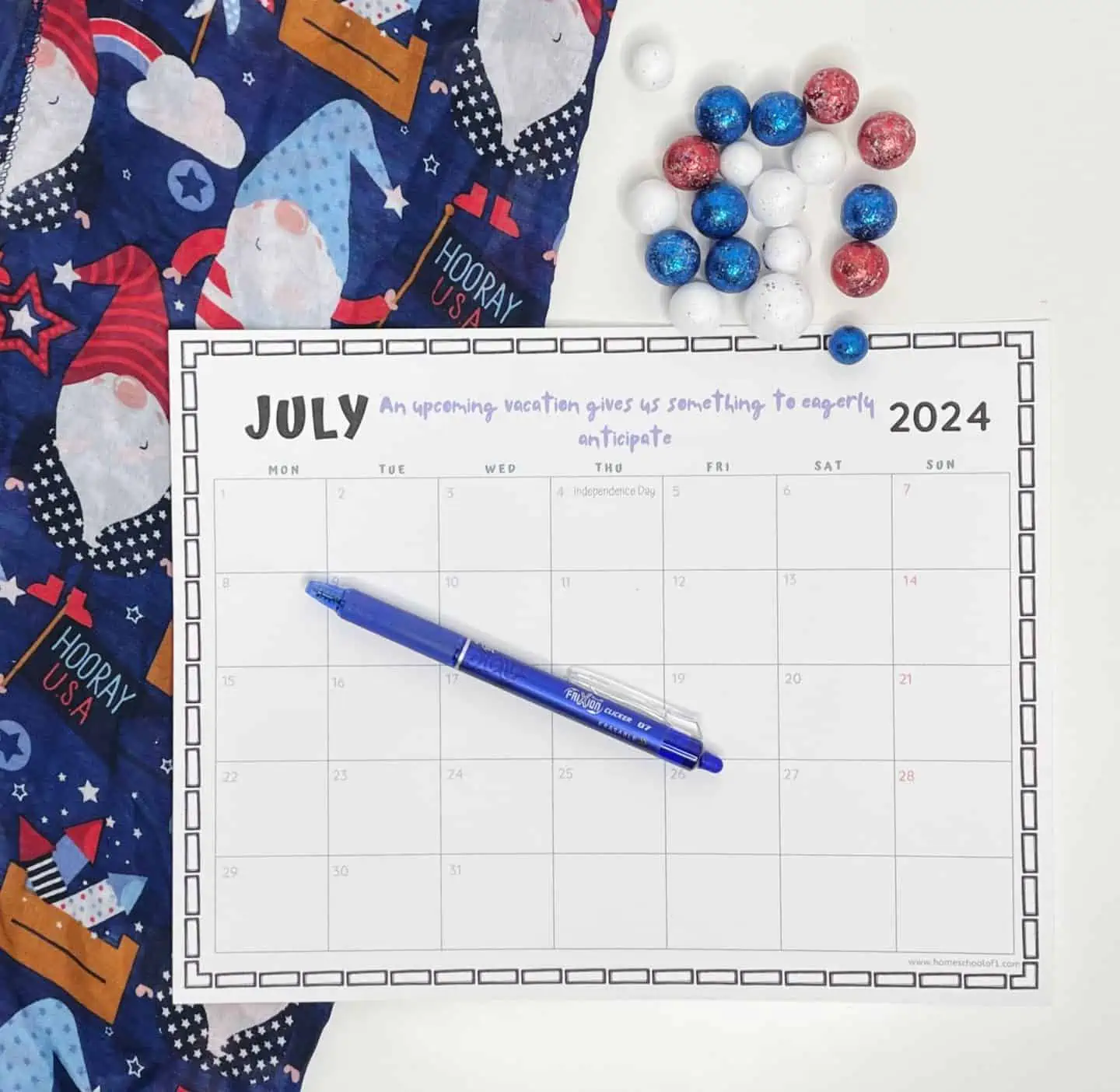 july 2024 printable calendar