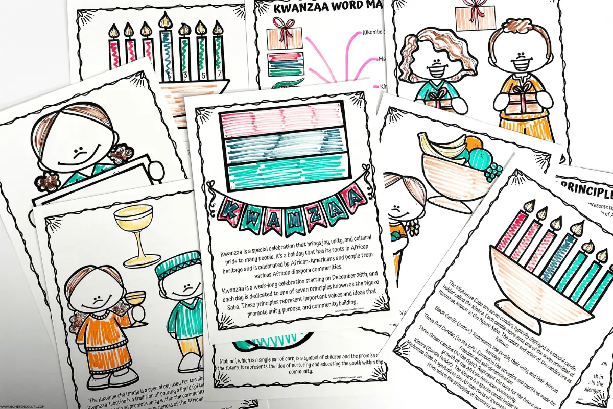 kwanzaa coloring pages