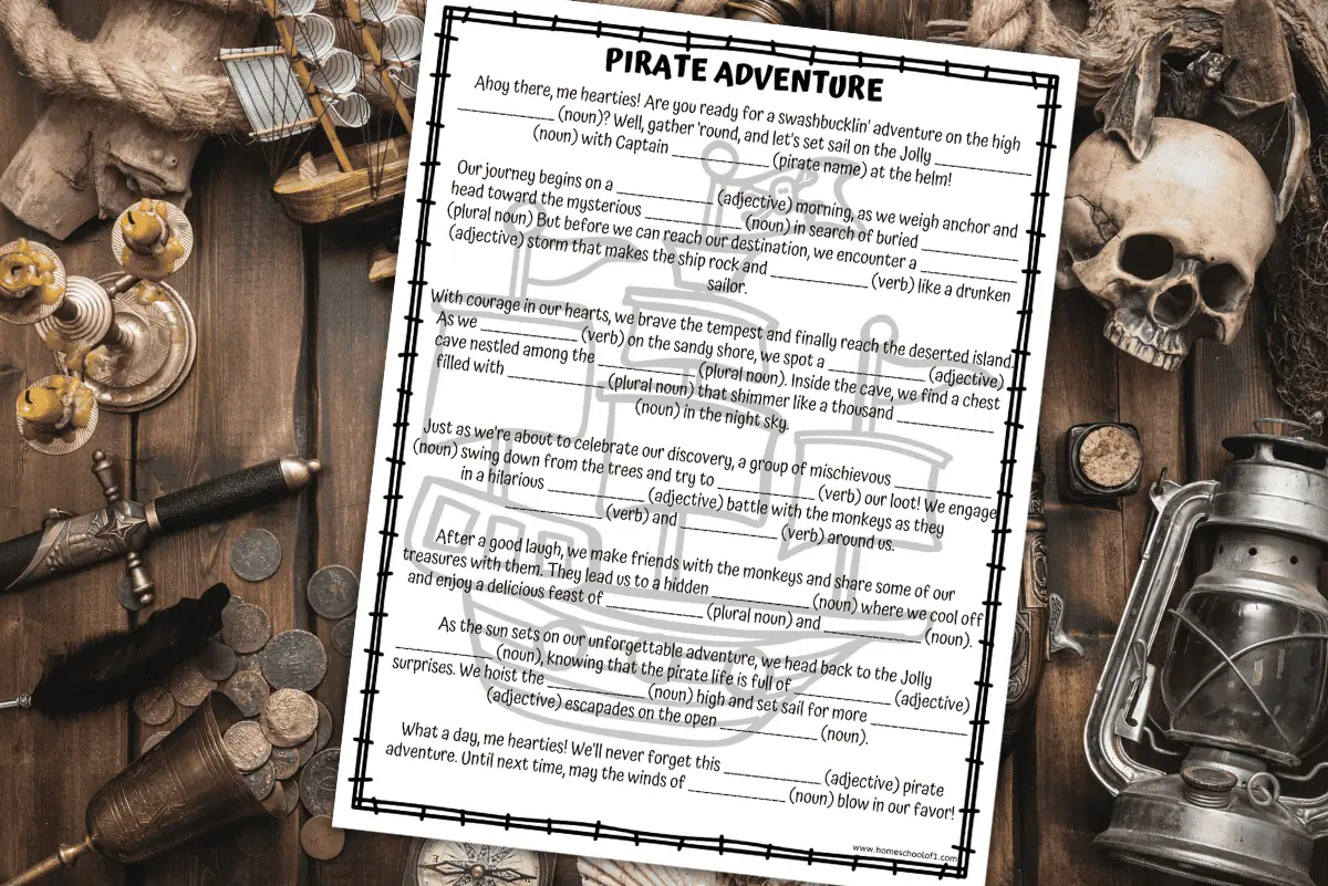 pirate mad libs printable