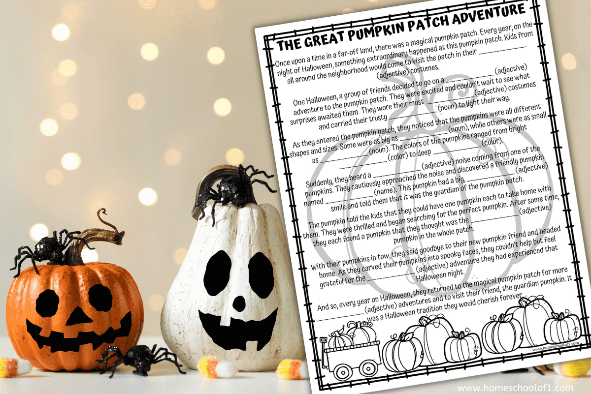 pumpkin mad libs