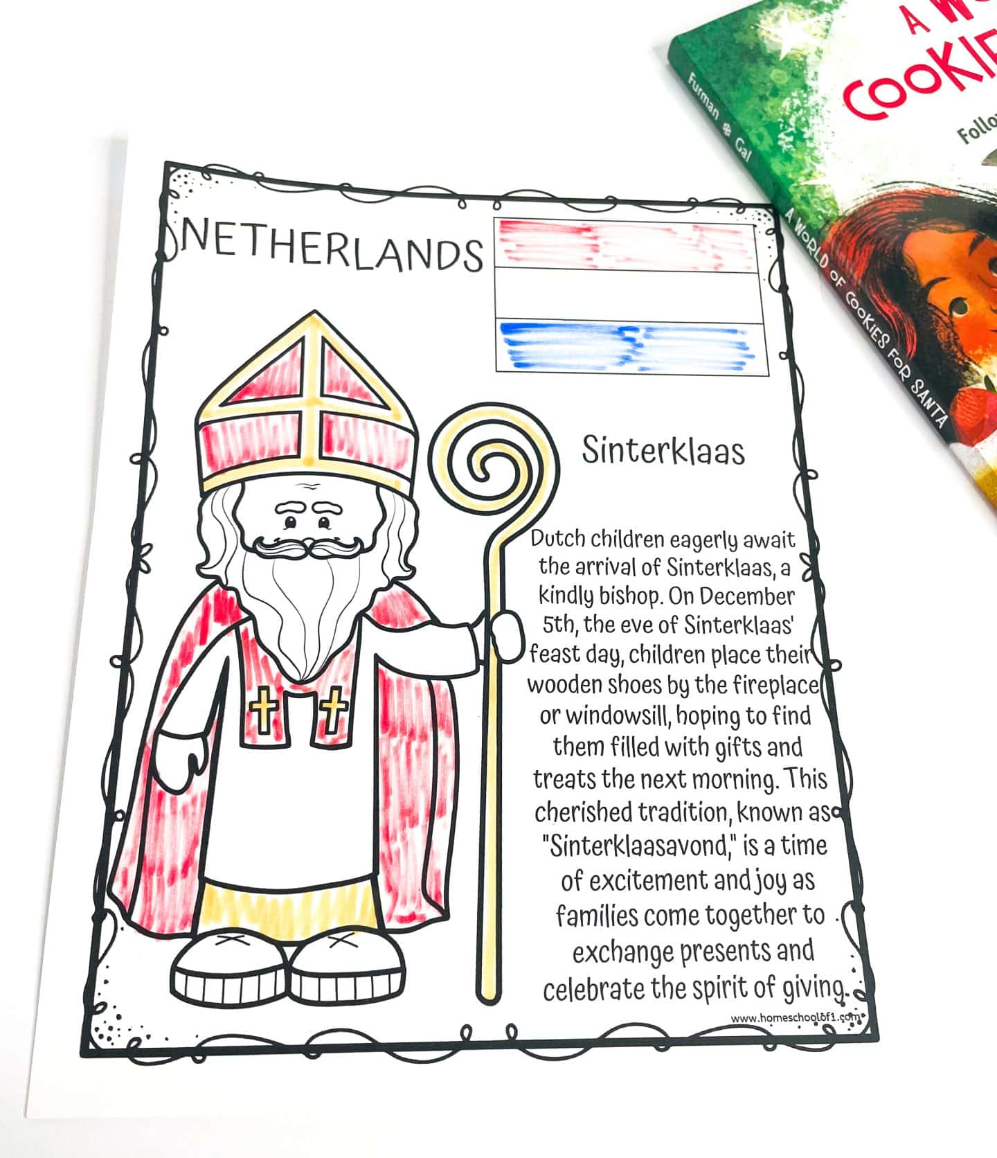 sinterklaas coloring page
