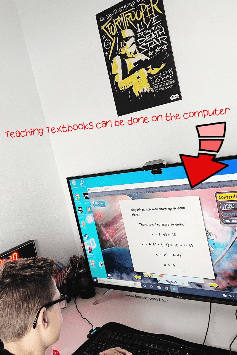 teaching textbooks computer