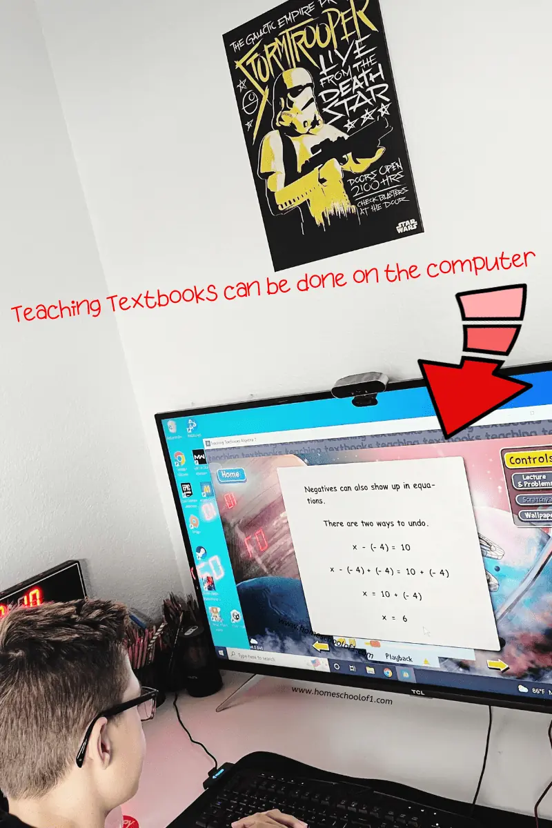 teaching textbooks computer