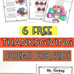Thanksgiving poem printable for kids next to the book How to Catch a Turkey.