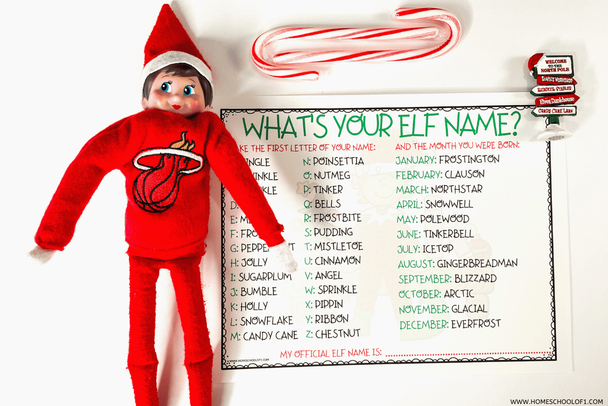 Christmas Elf Name Generator Printable (Free)