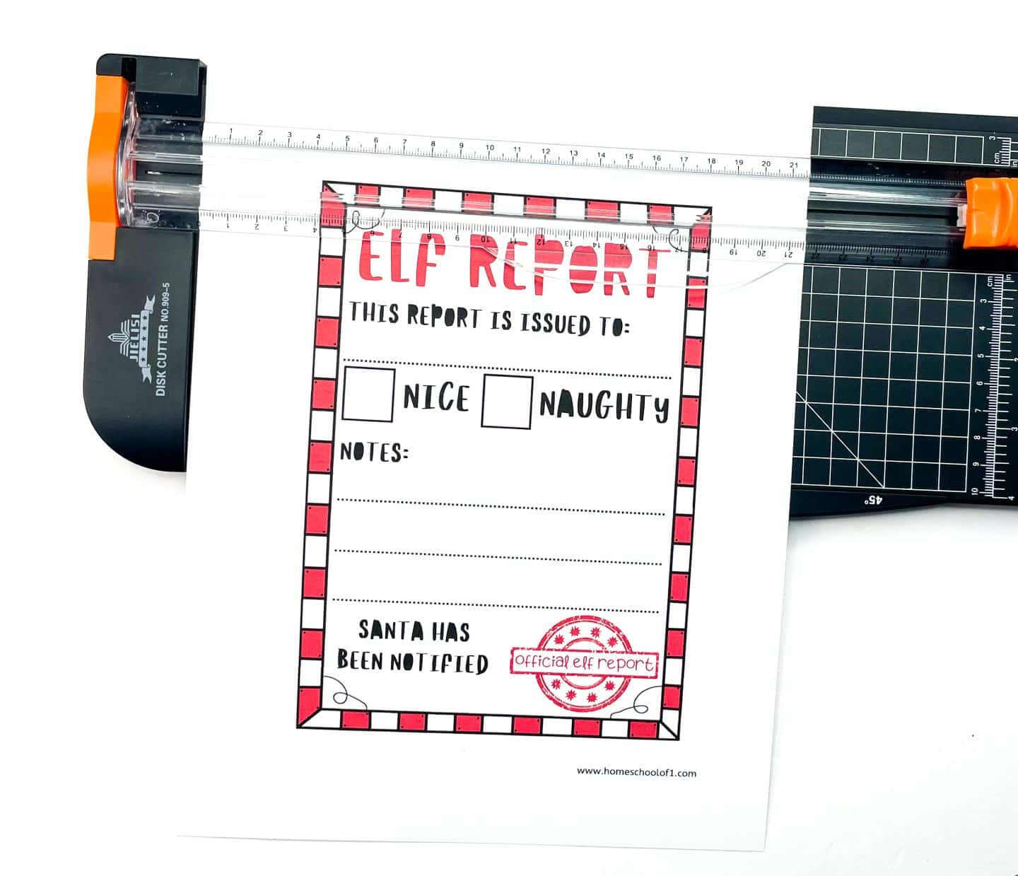 free elf on the shelf report card
