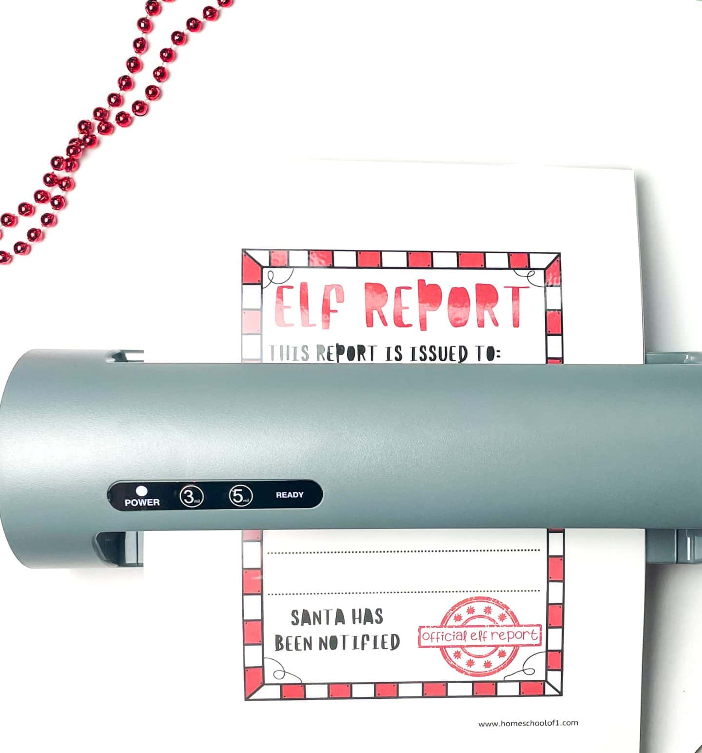 free elf on the shelf report card printable