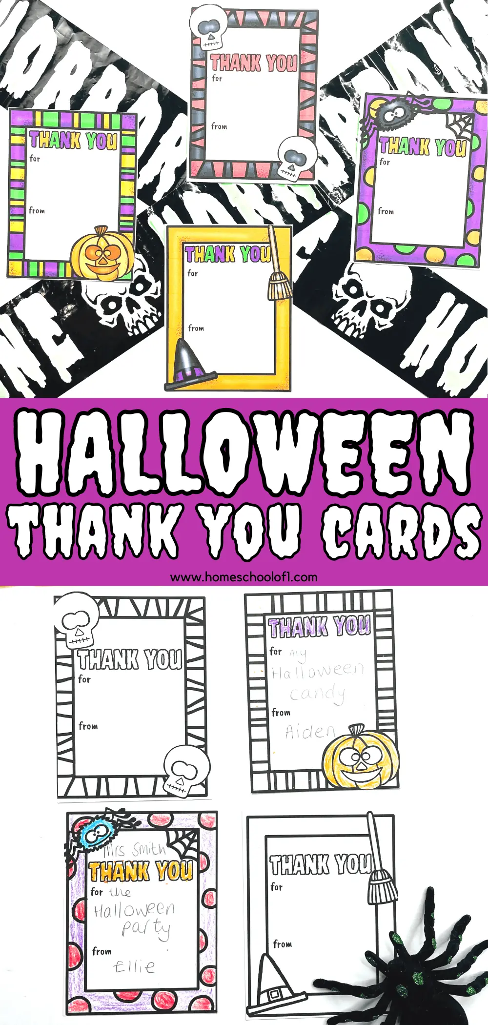 Free Halloween Thank You Cards Printable Free Halloween Thank You Cards Printable
