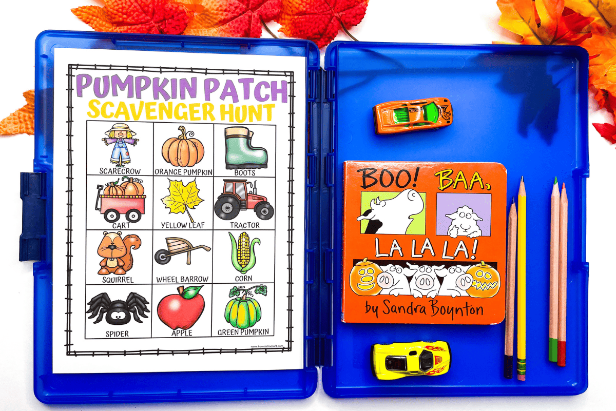 free pumpkin patch scavenger hunt