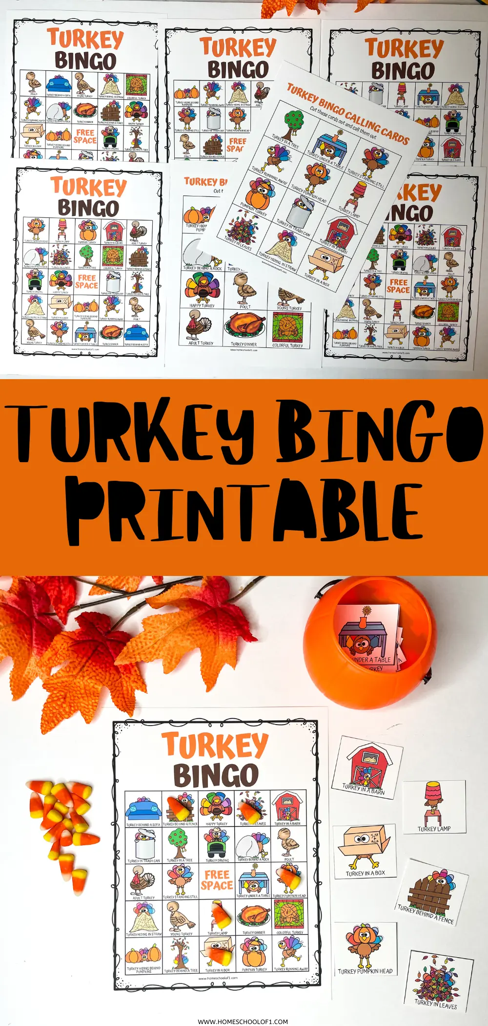 free turkey bingo cards