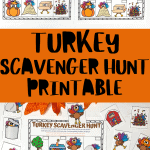 free turkey scavenger hunt printable
