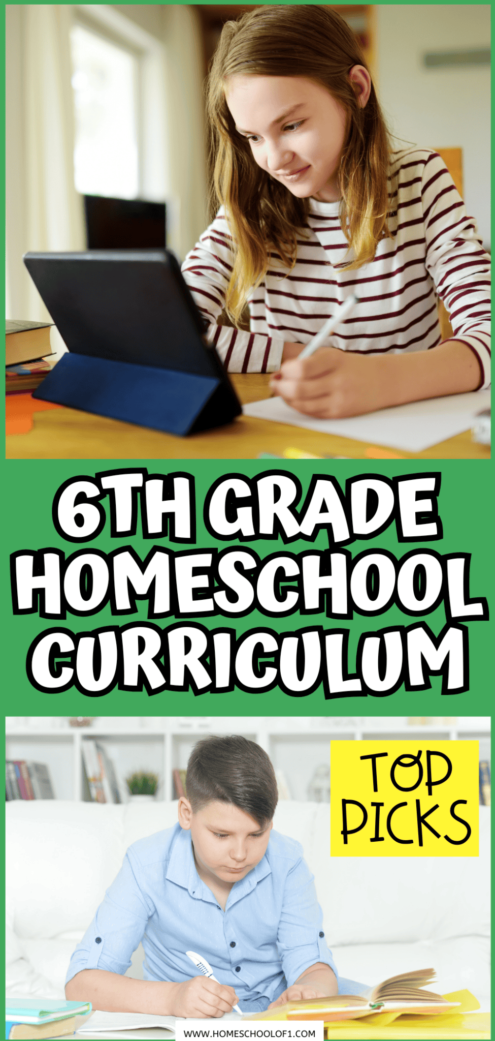 Best 6th Grade Homeschool Curriculum (Full Subject Guide)