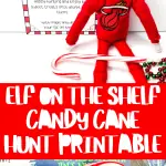 Free Elf on the Shelf Candy Cane Hunt Printable